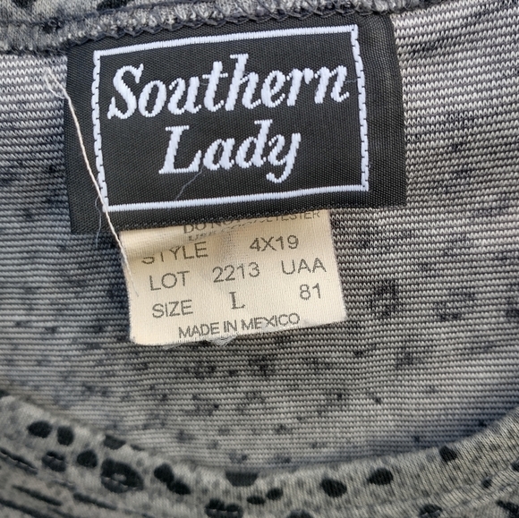 Womens southern lady animal print top - Picture 2 of 3